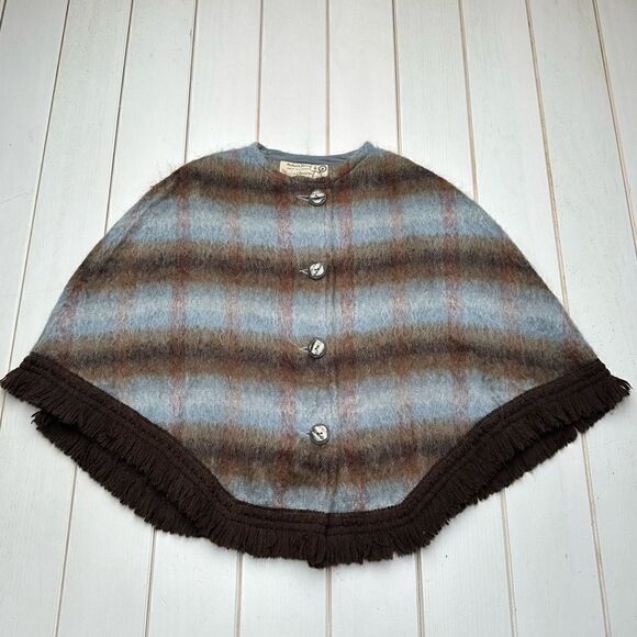 Rare Vintage Mohair Wool Blend Capelet - Picture 9 of 10